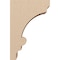 Ekena Millwork 5"W x 10"D x 15"H Classic Diane Rough Cedar Woodgrain TimberThane Corbel, Primed Tan CORUR05X10X15DIARCPR - alternate 2
